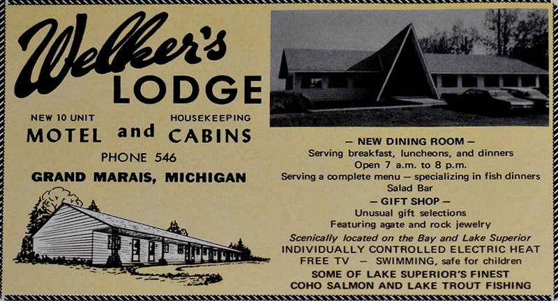 Welkers Lodge - 1969 Print Ad (newer photo)